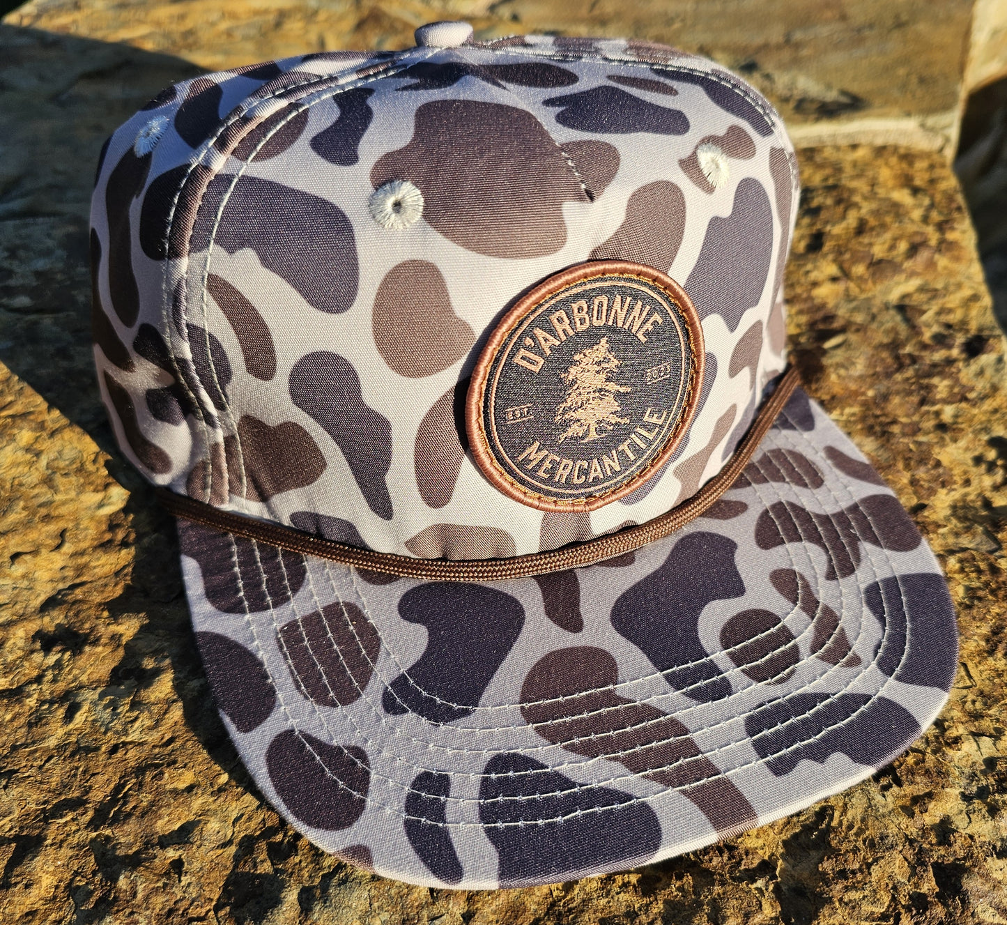 The Old Slough - NEW - Vintage Camo with Brown Rope