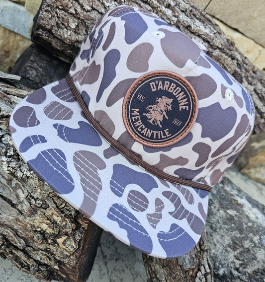 The Old Slough - NEW - Vintage Camo with Brown Rope